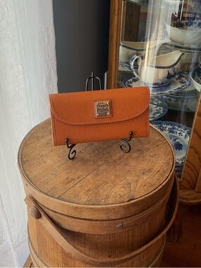 Dooney & Bourke Natural Saffiano Leather Continental Wallet